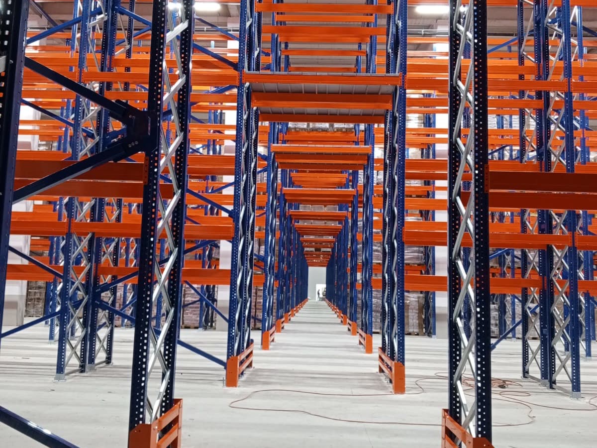 Lower level of the rack rows