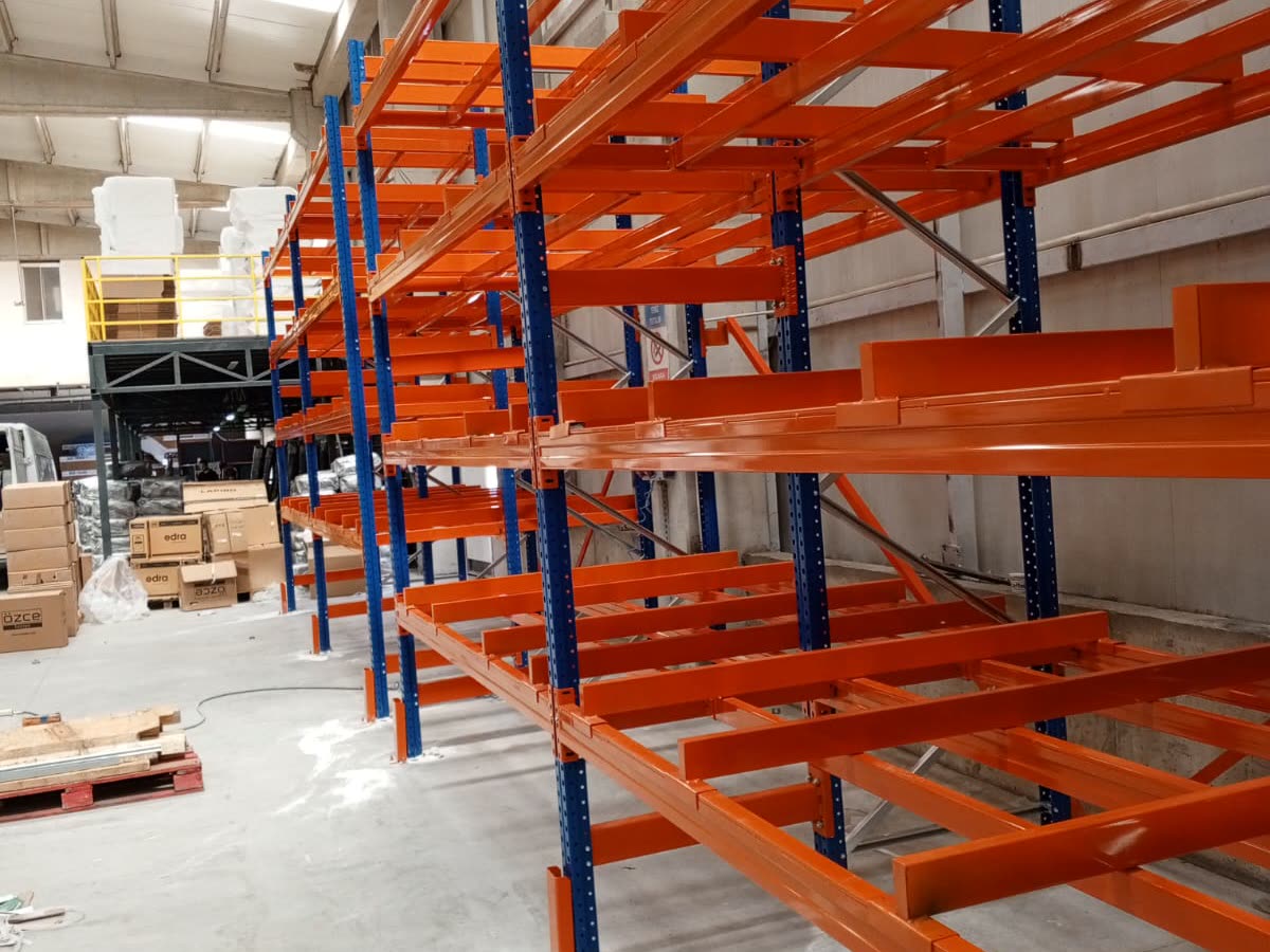 Rack row after installation